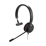Jabra Evolve 20 Mono Headset – Microsoft Certified Headphones for VoIP Softphone with...