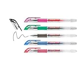 edding 2185 Gelroller - schwarz, rot, blau, gün, pink - 5er Set - 0,7 mm -...