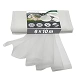 AGROFLOR® Insektenschutznetz, 6 x 10 m, gegen Kohlfliegen, Kirschessigfliege, Insekten &...