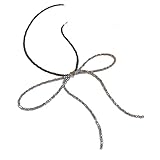 Bottone Zarte Wknot-Halskette, Herz-Kristall, Rocailles, Choker-Halsketten für Frauen und...