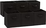 Amazon Basics Zusammenklappbarer Aufbewahrungswürfel/Organizer aus Stoff mit Griffen,...