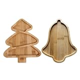 Bduttlefish Holztablett für Vorspeisen, Süßigkeiten-Serviertablett aus Holz,...