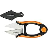Fiskars Kräuterschere, Länge: 12,9 cm, Rostfreie Stahl-Klingen/Kunststoff-Griffe,...