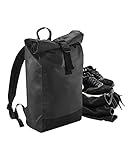 BagBase Tarp Rolltop 15 Liter Rucksack, Schwarz, 26 x 43 x 13 cm