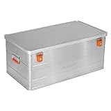 Alubox B140 - Aluminium Transportbox 140 Liter Alukiste mit Gummidichtung - Inhalt vor...