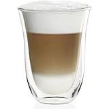De'Longhi Gläser Set DLSC312, 2 doppelwandige Thermogläser mit Isolierfunktion...