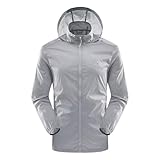 DUHENWU Sonnenschutz Jacke Herren Reißverschluss Outdoorjacke Mit Taschen Sommerjacke...