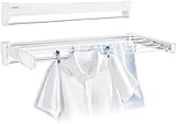 Leifheit Wandtrockner Telegant 36 Protect Plus zum Ausziehen, platzsparender...