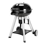TAINO NEO Holzkohle-Kugelgrill mit klappbarem Deckel Kettle-Grill Ø 57 cm...