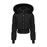 Zeiayuas Winterjacke Damen Winter Warm Daunenjacke Bequeme Weich Wintermantel...
