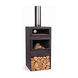 Cook King Vento Terrassenofen mit Backofenfunktion und Doppelverglasung - Feuerstelle...