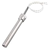 DERNORD 220V 500W Heizpatrone mit 3/4 Zoll Flansch Mehrzweck DIY Heizstab...
