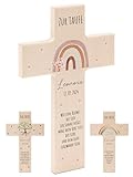 Bärenfreunde® - Personalisiertes Taufkreuz mit hochwertigem Spezial-Druck aus massivem...