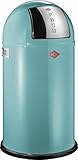 Wesco 175 831 Pushboy Abfallsammler 50 Liter türkis 40 x 40 x 75.5cm (L/B/H),...