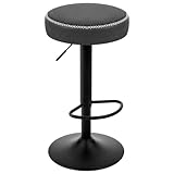 EUGAD Barhocker drehbar, runder Hocker höhenverstellbar, Küchenhocker mit...