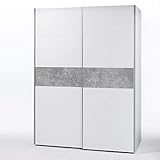 PULS Eleganter Kleiderschrank mit viel Stauraum - Vielseitiger Schwebetürenschrank in...