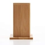 YMZ Quadratische Zahnstocherbox aus Bambus mit Deckel Vintage Dekoration für Zuhause...