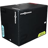 Sporttrend 24® Plyo Box Holz mit PVC Ummantelung 60 x 50 x 75cm schwarz, bis...