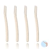 WheatStraw Dermaplaning-Klingen, 4 Stück, Augenbrauenrasierer für Gesicht,...