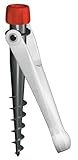 Krinner Vario Drill Sonnenschirmständer Sonnenschirmhalter Bodendübel weiß für Strand...