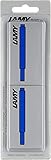 Lamy T10 Tintenpatrone 2er Set - Großraumpatronen in der Farbe blau...
