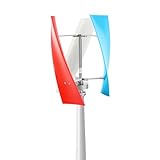 Vertikale Windkraft Windgenerator 400W 24V Garten Vertikal Windrad Windkraftanlage...