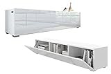 PLATAN ROOM Fernsehschrank TV-Lowboard 105/140 / 160/210 / 280 In Weiß Hängend...