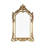 Großer Vintage-Barockspiegel, antikes Gold, viktorianische Wanddekoration mit kunstvollem...