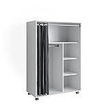 Vicco mobiler Kleiderschrank Dielenschrank Garderobe Doros modern offen rollbar...