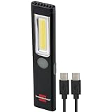 Brennenstuhl LED Akku Handleuchte PL 200 AC/LED Taschenlampe mit COB LED (200lm, inklusive...
