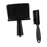 WOFASHPURET 2Stücke Nackenpinsel für Friseure Ergonomische Bart und Haarduster Bürsten...