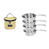 Awydky Faltbare Edelstahlschüssel Lebensmittelschale Behälter Camping Wandern Kochen...