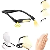 Upgraded Hals Leselampe Buch LED Buchlampe, Bewegungssensor, 3 Farben, 80...
