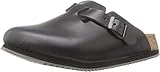 BIRKENSTOCK Boston Leder, Unisex-Erwachsene Clogs, Schwarz (Schwarz), 45 EU