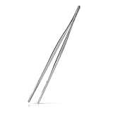 Navaris Grillpinzette aus rostfreiem Edelstahl - 30cm lang - Grill Fleischpinzette - auch...