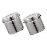 PHENOFICE 4 Stück Salbendose Aus Edelstahl Kaffeedose Für Gemahlenen Kaffee...