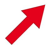 Aufkleber Tattoo Pfeil 20cm rot breit Deko Folie Klebefolie Wegweiser...