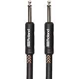 Roland Black-Serie Patch/Pedal-Kabel – 1m Instrumentenkabel – gerade/gerade...