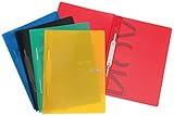 VON Leitz 5er Pack Schnellhefter A4, PP-Kunststoff, Für 100 Blatt, Flexibler...