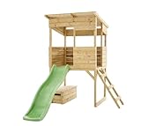 Westmann Holz Stelzenhaus Wildnis | Spielhaus mit Rutsche | Natur | 241x167x205...