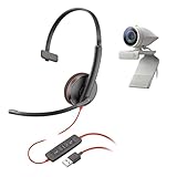 Poly Studio P5-Kit mit Blackwire 3210 (Plantronics) – HD-Videokonferenzkamera...