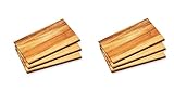 KESPER | Frühstücksbrettchen | 6er Pack | Akazienholz | Holz Schneidbrett für...