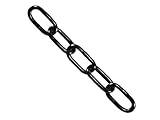 Faithfull - Schwarz lackierte Kette 4,0 mm x 2,5 m - FAICHCUT40B