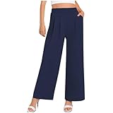 Wide Leg Pants Women Travel, Schlupfhosen FüR Damen, Jogginghose Breit, Hose Mit...