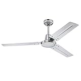 Westinghouse Lighting Deckenventilator Industrial Chrom | 122 cm | Leistungsstarker...