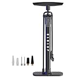CLOLOP Fahrradpumpe Fahrrad Standpumpe Standpumpe Ballpumpe mit Presta & Schraderventilen...