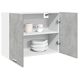 Myheimly Hängeschrank Betongrau 80x31x60 cm Holzwerkstoff Küchenschrank...