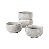 Henten Home Schalen Set, Müslischalen aus Steingut - 4 teilig Müslischüssel,...