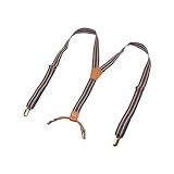 ROTE MIAOHY Elastische Clip-Träger. Allzweck-Hosenträger for Herren und Damen,...