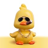 KIAYOO Wackelfigur, Auto Deko Niedliche Gelbe Ente Armaturenbrett Dekorationen...